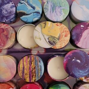 NWOB.  Scented Candles Set (2), Random Color and Scent. - 2.5oz Strong Fragrance